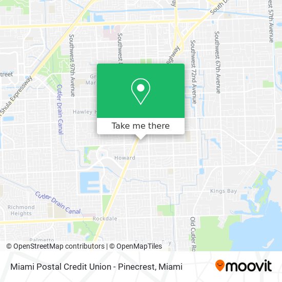 Miami Postal Credit Union - Pinecrest map