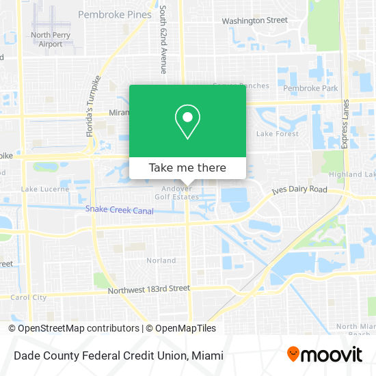 Dade County Federal Credit Union map