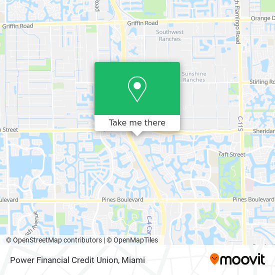 Power Financial Credit Union map