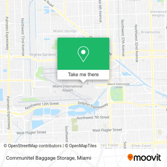 Mapa de Communitel Baggage Storage