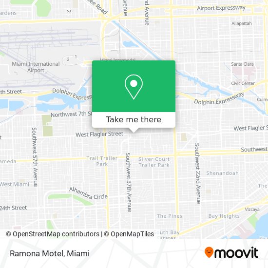 Ramona Motel map