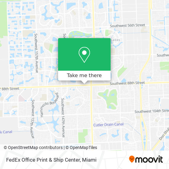 Mapa de FedEx Office Print & Ship Center