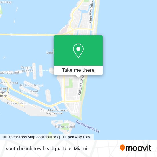 south beach tow headquarters map