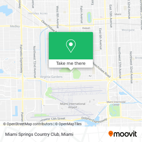 Miami Springs Country Club map