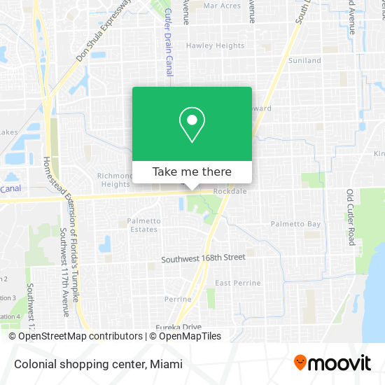 Colonial shopping center map