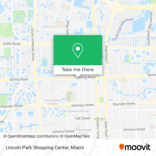 Mapa de Lincoln Park Shopping Center