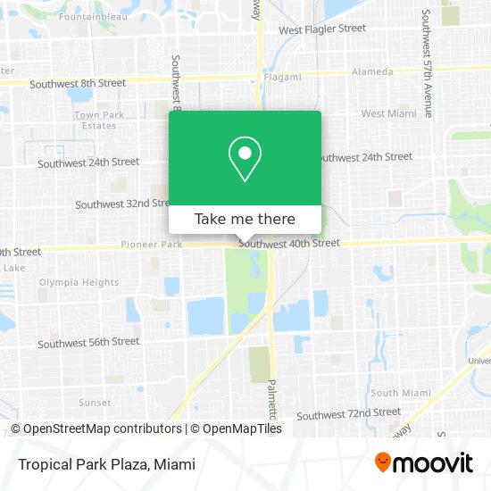 Tropical Park Plaza map