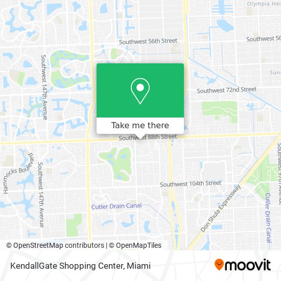 KendallGate Shopping Center map