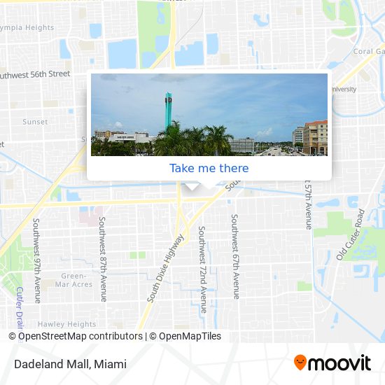 How to get to Dadeland Mall in Kendall-Palmetto Bay by Bus or Subway?