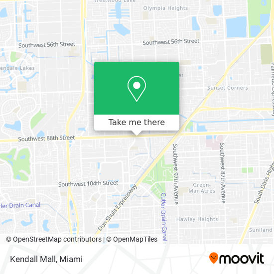 Mapa de Kendall Mall