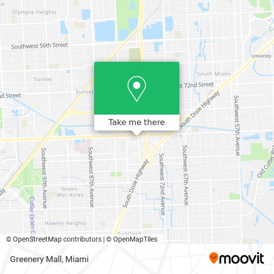 Mapa de Greenery Mall