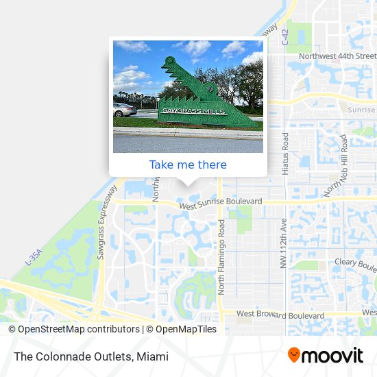 The Colonnade Outlets map