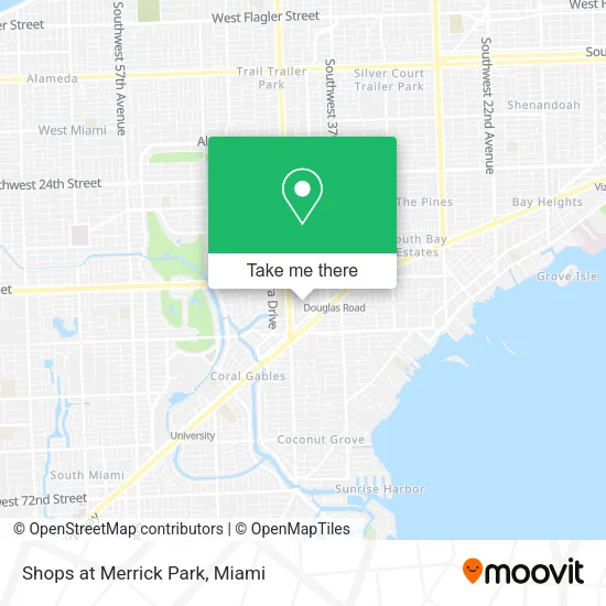 Shops at Merrick Park map