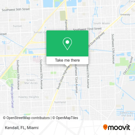 Kendall, FL map