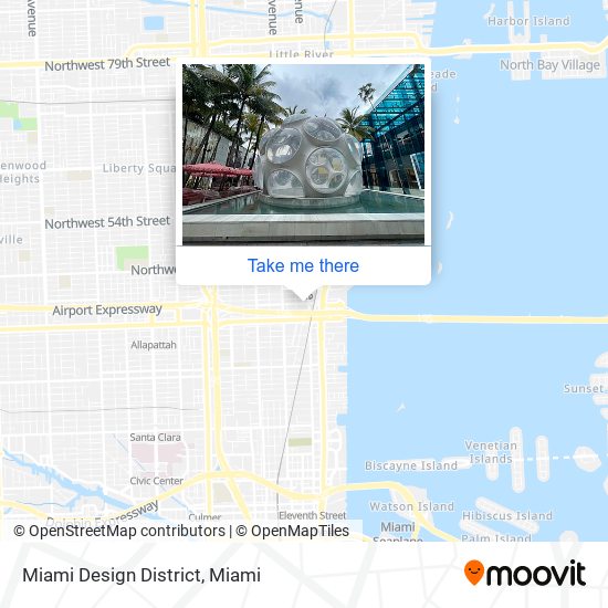 Mapa de Miami Design District