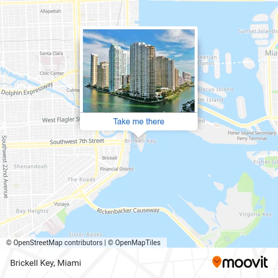 Brickell Key map