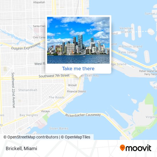 Mapa de Brickell