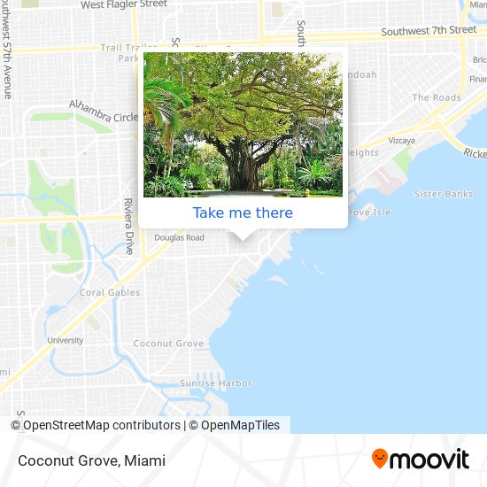 Mapa de Coconut Grove