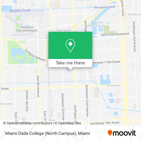 Mapa de Miami Dade College (North Campus)