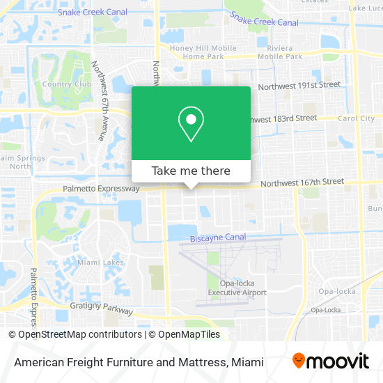 American Freight Furniture and Mattress map