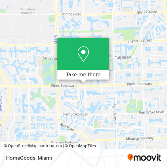 HomeGoods map