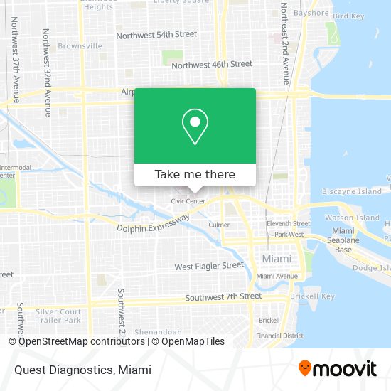 Quest Diagnostics map