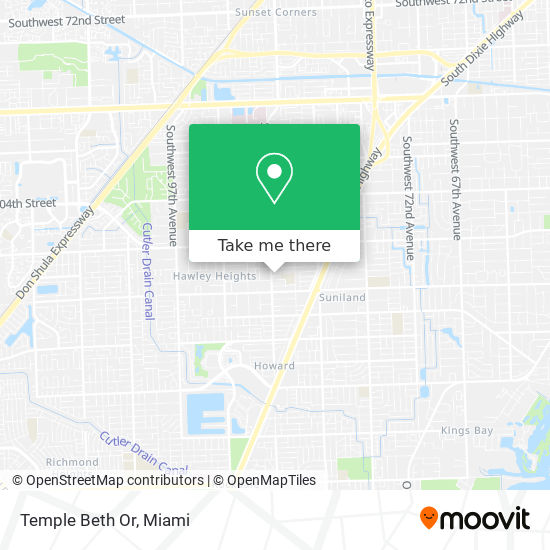 Mapa de Temple Beth Or