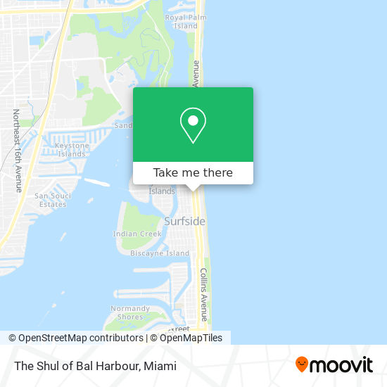 The Shul of Bal Harbour map