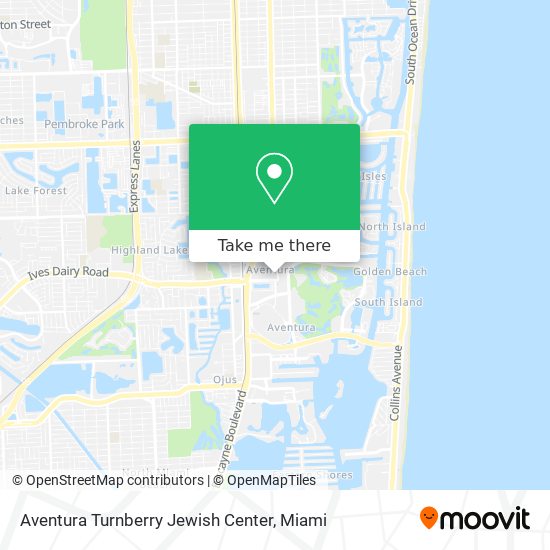 Mapa de Aventura Turnberry Jewish Center