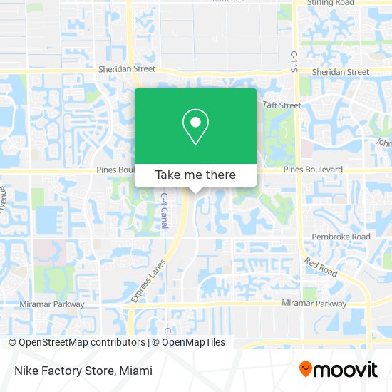 Mapa de Nike Factory Store