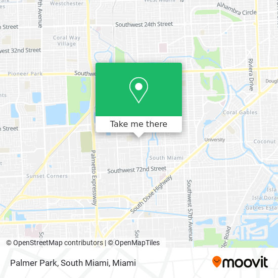 Palmer Park, South Miami map