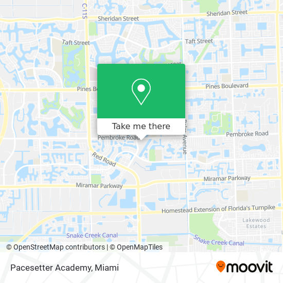 Mapa de Pacesetter Academy