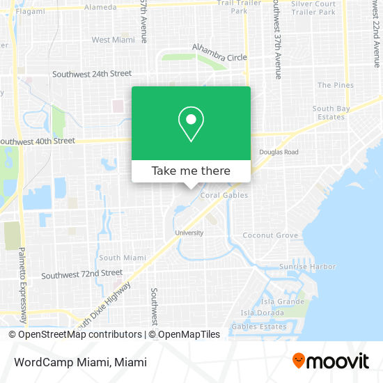 WordCamp Miami map