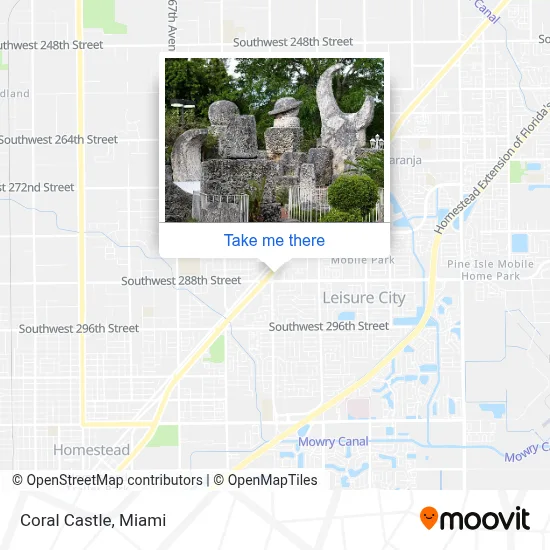 Coral Castle map