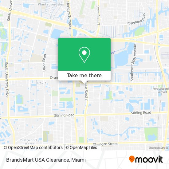 Mapa de BrandsMart USA Clearance