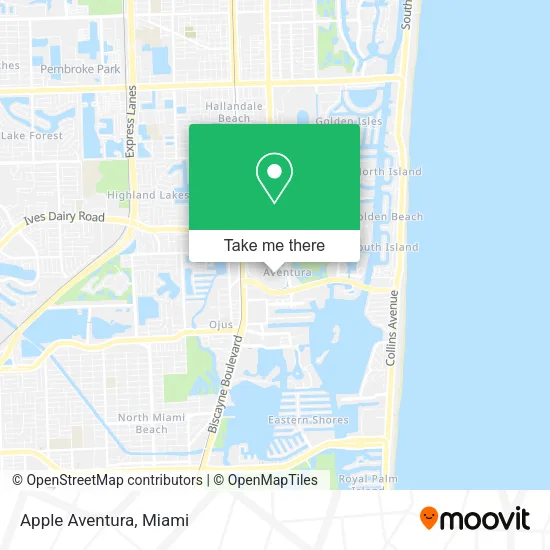Apple Aventura map
