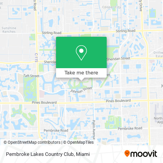 Mapa de Pembroke Lakes Country Club