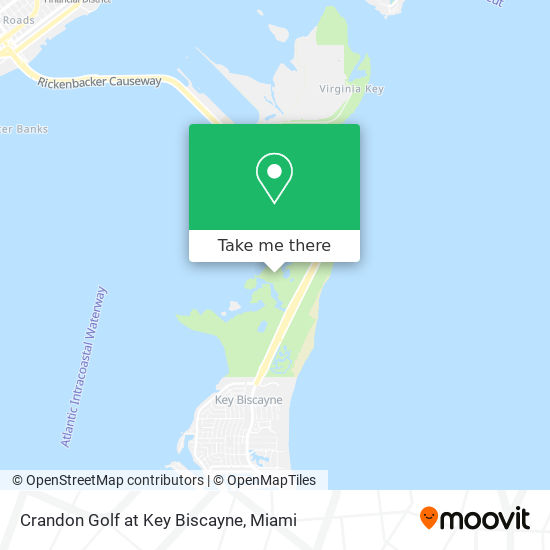 Mapa de Crandon Golf at Key Biscayne