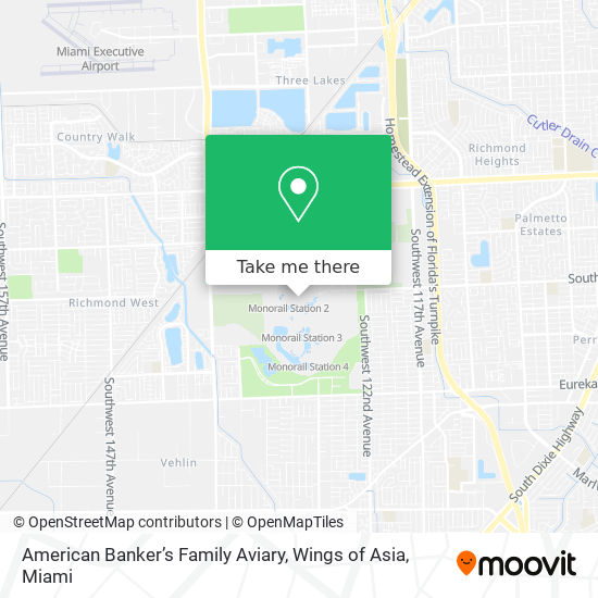 American Banker’s Family Aviary, Wings of Asia map