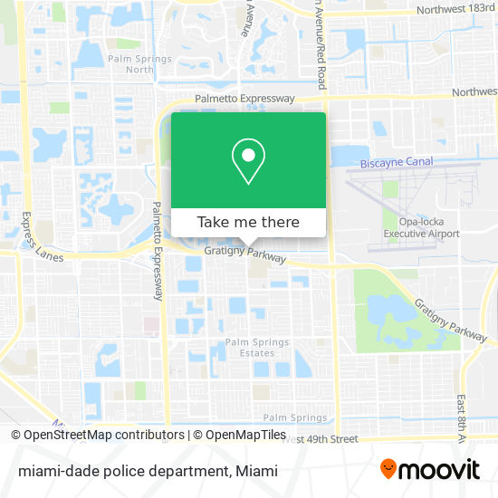 Mapa de miami-dade police department