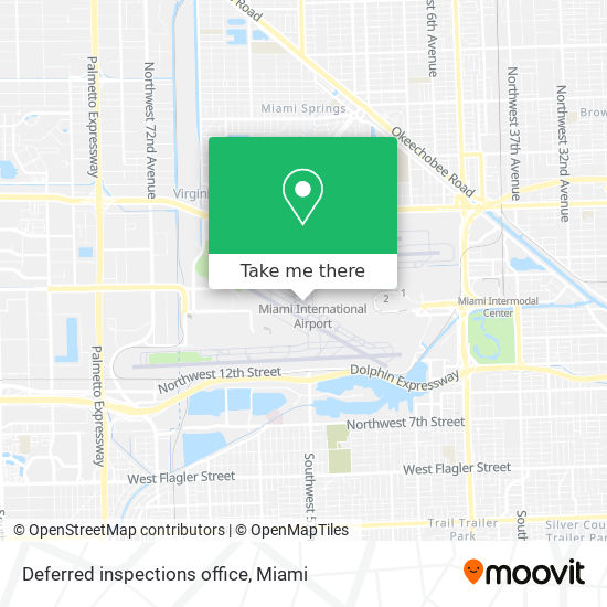 Mapa de Deferred inspections office