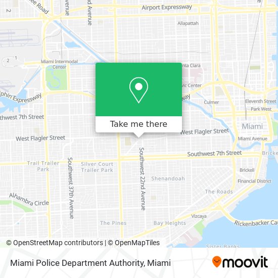 Mapa de Miami Police Department Authority