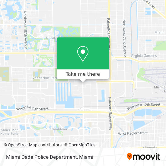 Miami Dade Police Department map