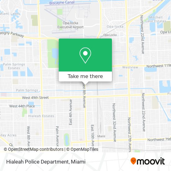 Mapa de Hialeah Police Department
