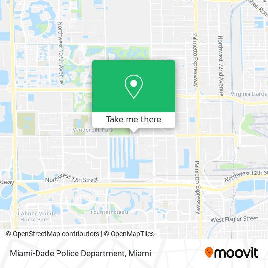 Miami-Dade Police Department map