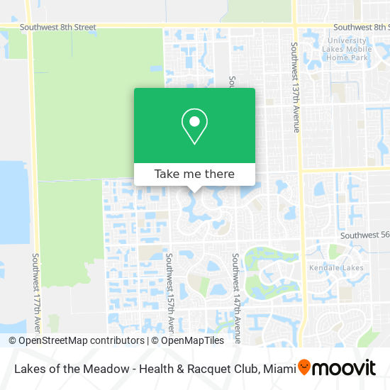 Lakes of the Meadow - Health & Racquet Club map