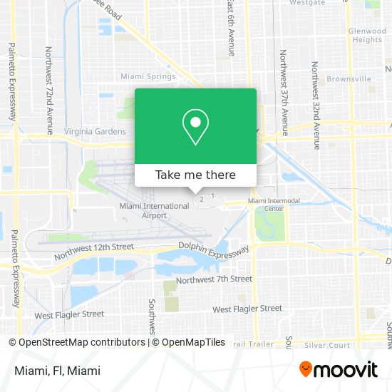 Miami, Fl map