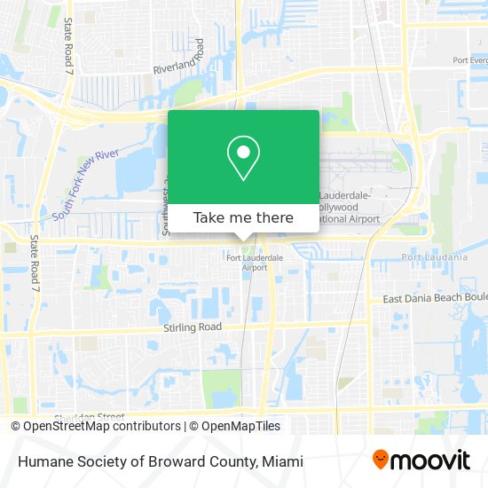 Humane Society of Broward County map