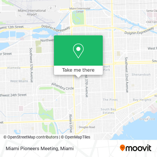 Mapa de Miami Pioneers Meeting