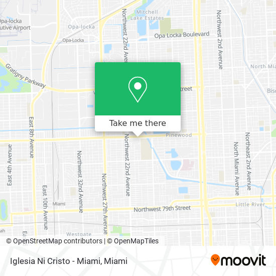 Iglesia Ni Cristo - Miami map